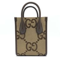 ����š�GUCCI 2way�Хå� 699406 �֥饦�� ���å� Jumbo GG�����Х���OȾ�ġ�