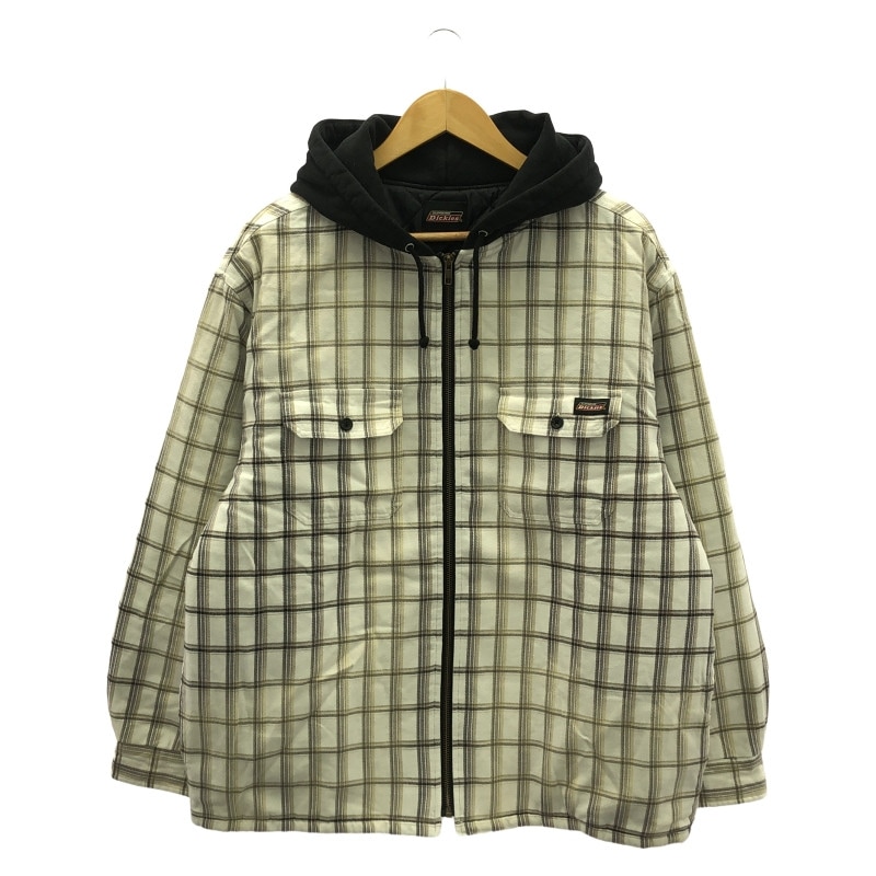 中古】Supreme× Dickies Plaid Hooded Zip Up Shirt 23AW サイズ