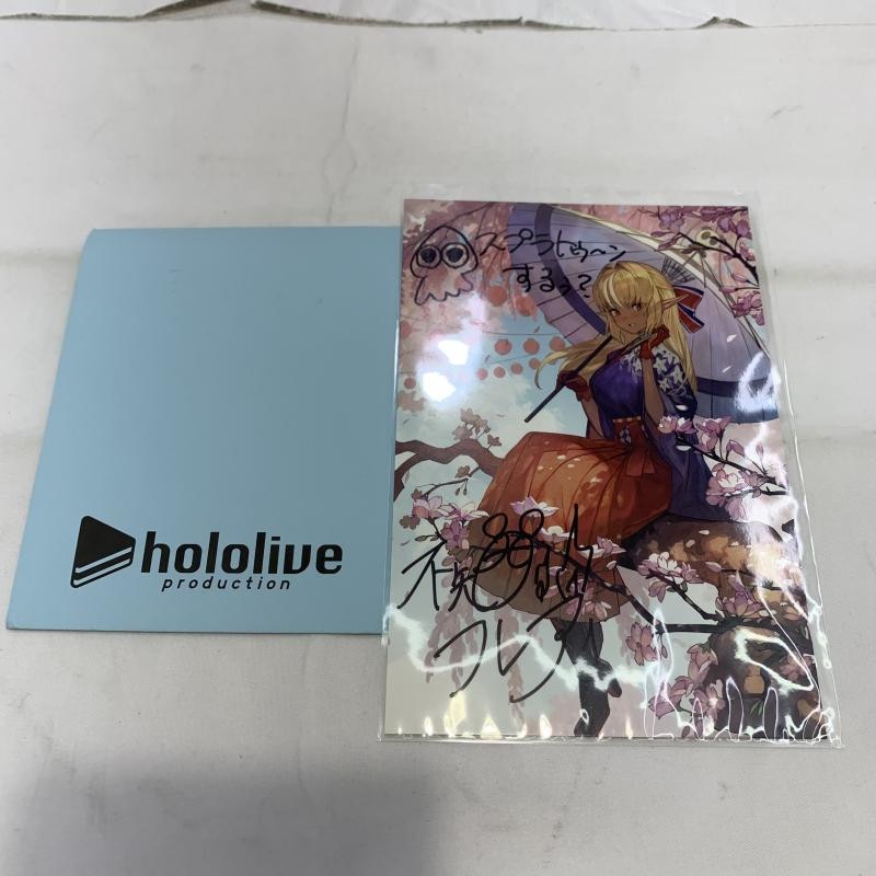 中古】開封)不知火フレア 誕生日記念ボイス特典 直筆サイン入り lack