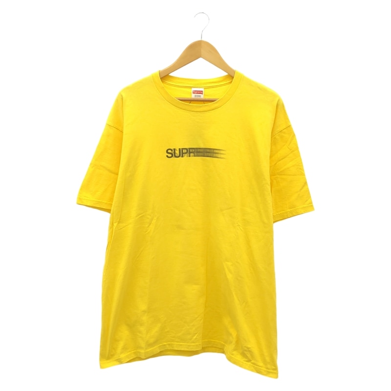 中古】Supreme 20SS モーションロゴ Tシャツ 黄色 XL シュプリーム【O