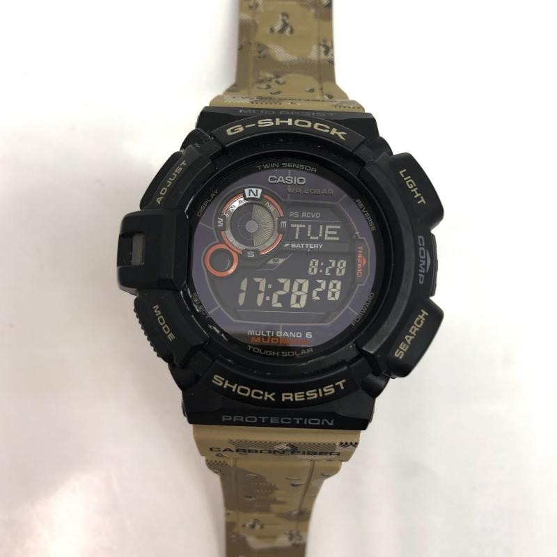 中古】CASIO CASIO G-SHOCK 腕時計 ソーラー GW-9300 ブラック