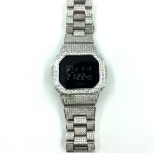 中古】ジーショック G-SHOCK DW-5600BB CZダイヤフルカスタム