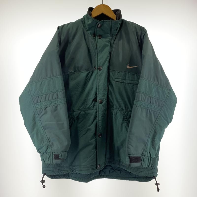 中古】90-00s NIKE 白タグ 中綿ジャケット サイズL グリーン ナイキ【O