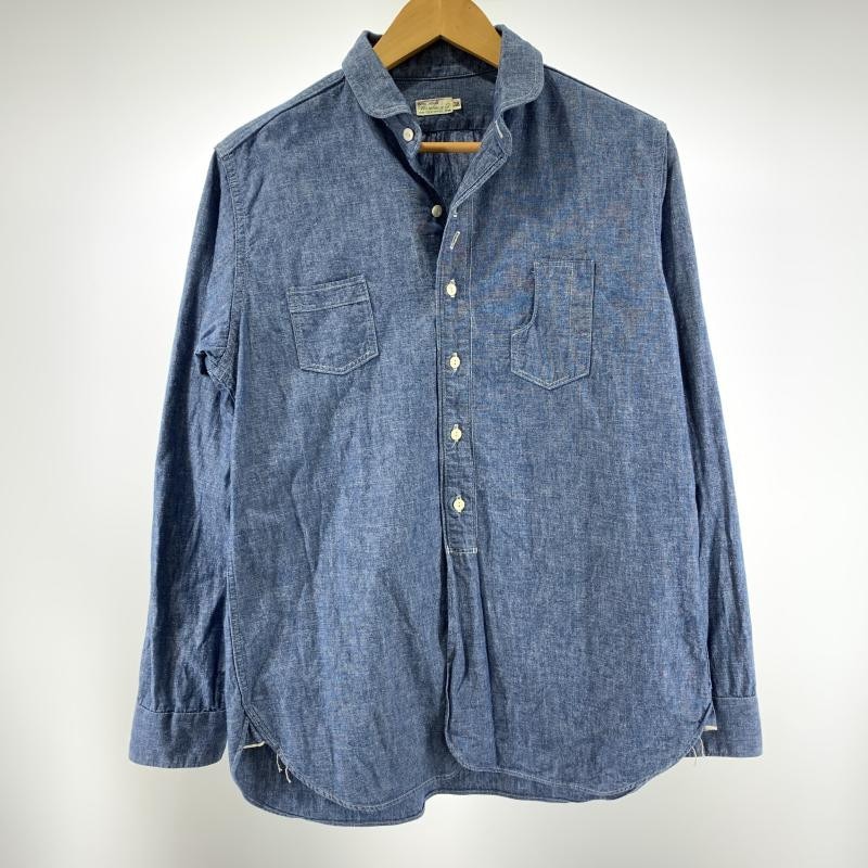美品 ウエアハウス シャンブレー ショップコート 38