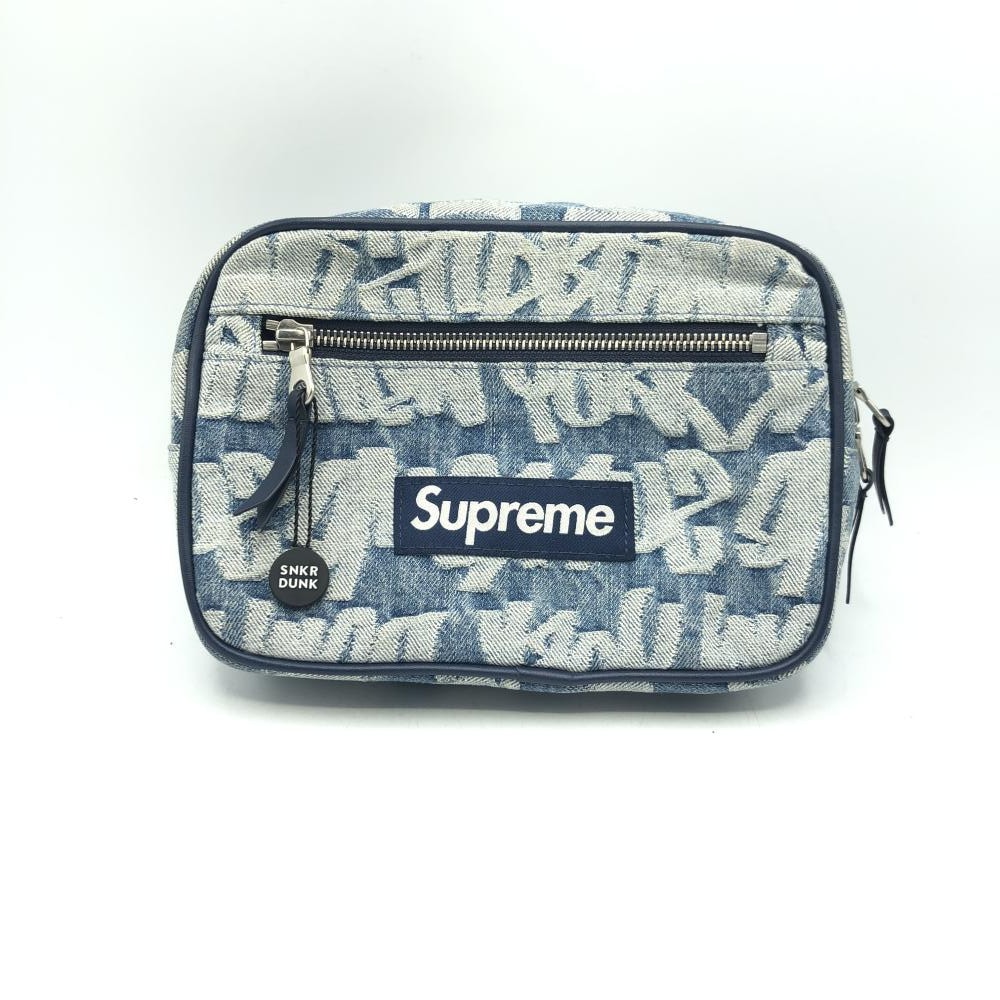 中古】Supreme Fat Tip Jacquard Denim Waist Bag シュプリーム