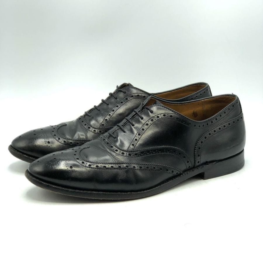 中古】ALDEN 903 WING TIP BLUCHER 11h ブラック △中敷き刻印なし