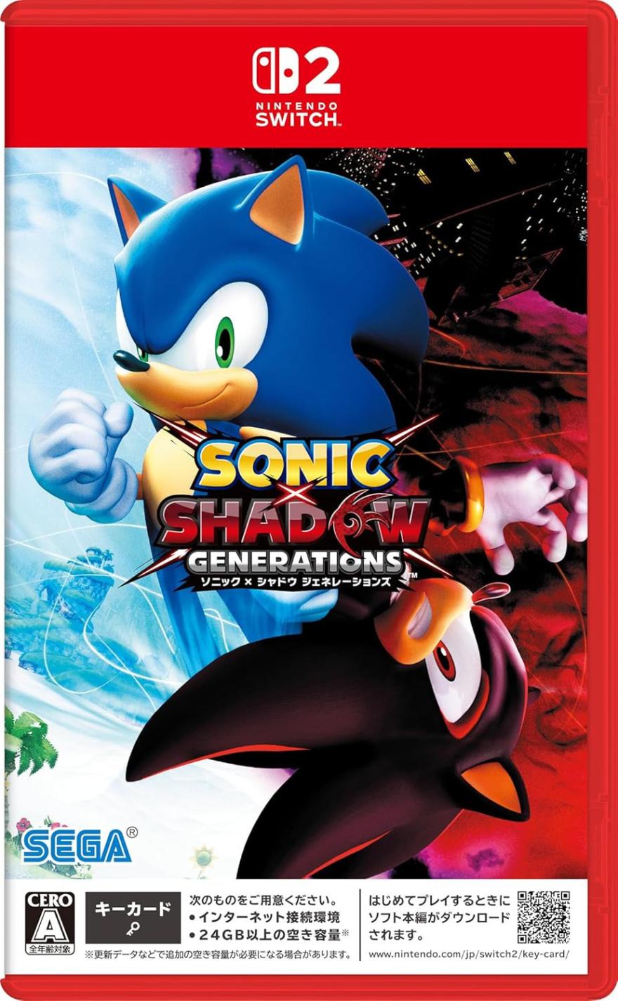 ソニック シャドウ SEGA Cooro 2種セット 新品】Switch2)ソニック × シャドウ ジェネレーションズ