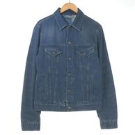 ����š�GUCCI EMBROIDERY BLIND FOR LOVE DENIM JACKET 44 430351 XR612 �֥롼 ���å���OȾ�ġ�
