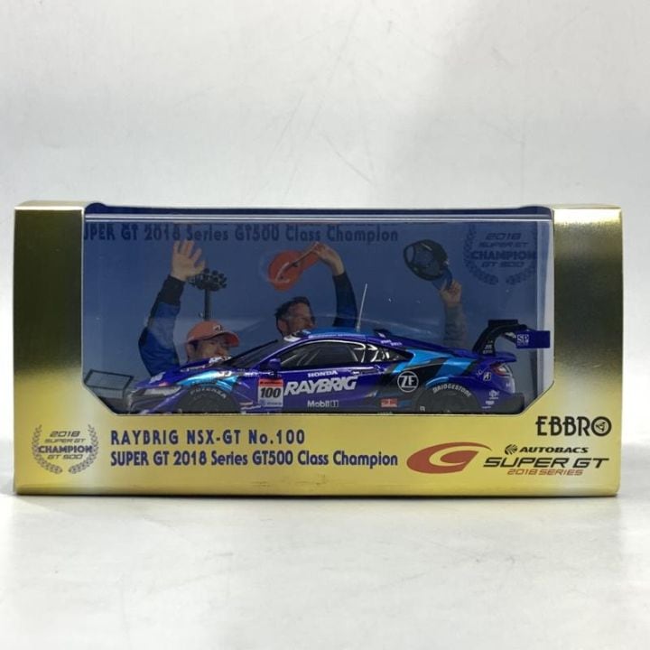 中古】1/43 EBBRO RAYBRIG NSX-GT SUPER GT GT500 2018 Champion Car