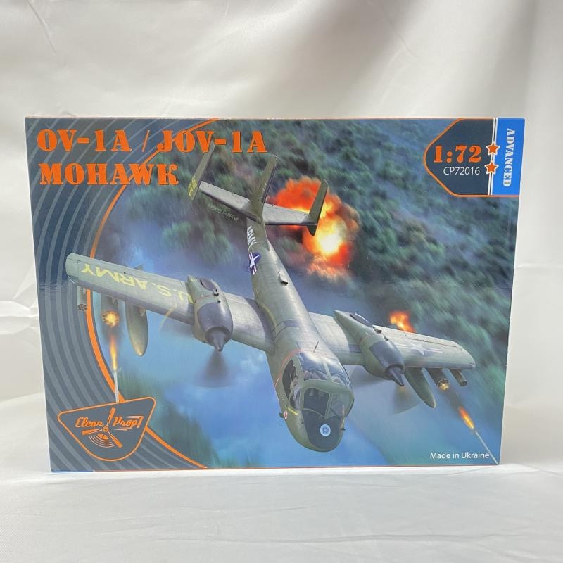 中古】ﾋｺｳｷ）ﾀﾊﾞｺ臭有)CPU72016 ｸﾘｱｰﾌﾟﾛｯﾌﾟ 1/72 OV-1A/JOV-1A ﾓﾎｰｸ