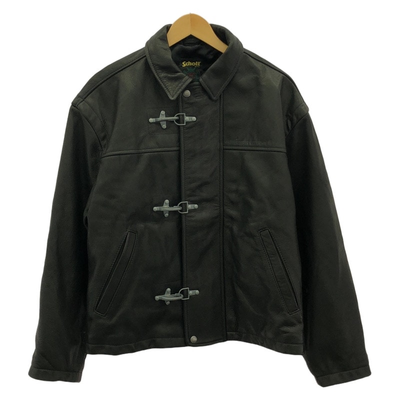 中古】Supreme×Schott 25SS Leather Clip Jacket M シュプリーム