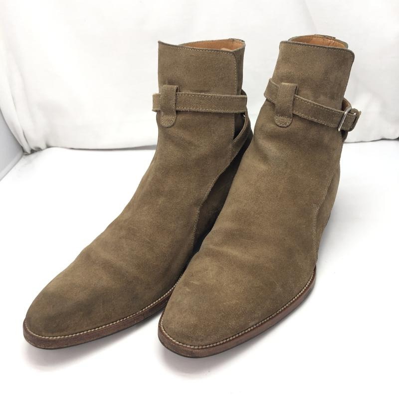 中古】SAINT LAURENT ワイアットジョッパーブーツ スエード 43 443200