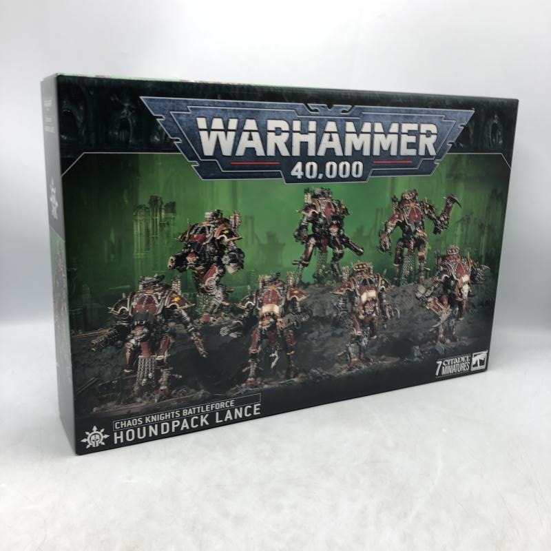 【新品】「ウォーハンマー40000」ケイオスナイト：狩人群楔陣 新品未開封 新品】「ウォーハンマー40000」ケイオスナイト：狩人群楔陣 新品
