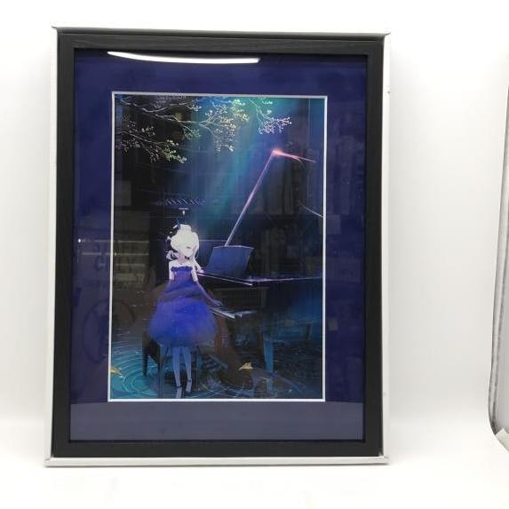 【新品未開封】空崎ヒナ　額装イラスト「陽ひらく彼女たちの小夜曲」(オーロラ加工) 中古】ブルーアーカイブ 空崎ヒナ 額装イラスト「陽ひらく彼女たちの