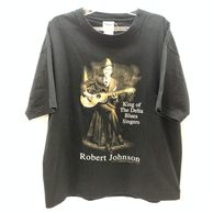 ����š�90s Robert Johnson King Of The Delta Blues T����� L������ Jerzees�ܥǥ� ���㡼��������O��¼��