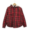 šSupremeTartan Flannel Hooded ShirtS֡OŹ