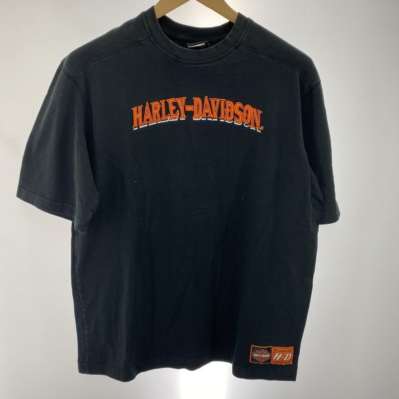 中古】Harley Davidson ロゴプリント Tシャツ L 黒【O堀田店