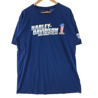 ����š�Harley Davidson �ץ���Tee XL RN102050 �֥롼 �ϡ��졼���ӥåɥ����OȾ�ġ�