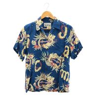����š�WACKO MARIA 18ss JAMAICA FLOWER S/S HAWAIIAN SHIRT ������S �֥롼 �拾�ޥꥢ��O���ܡ�