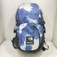 ����š�SUPREME��THE NORTH FACE 21AW Bleached Denim Print Ponoco Backpack ����ץ꡼�� �Ρ����ե�������O������