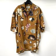 ����š�WACKO MARIA 21SS Hawaiian Shirt Exclusive Item �������� ������XL �֥饦�󡡥����ϥ���� �拾�ޥꥢ��O˭�ġ�
