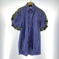 ����š�SACAI Cotton Poplin x Nylon Twill Dress ������1 24-07097 �֥롼 Ⱦµ����� ���ȥ饤�ס�O���ܡ�