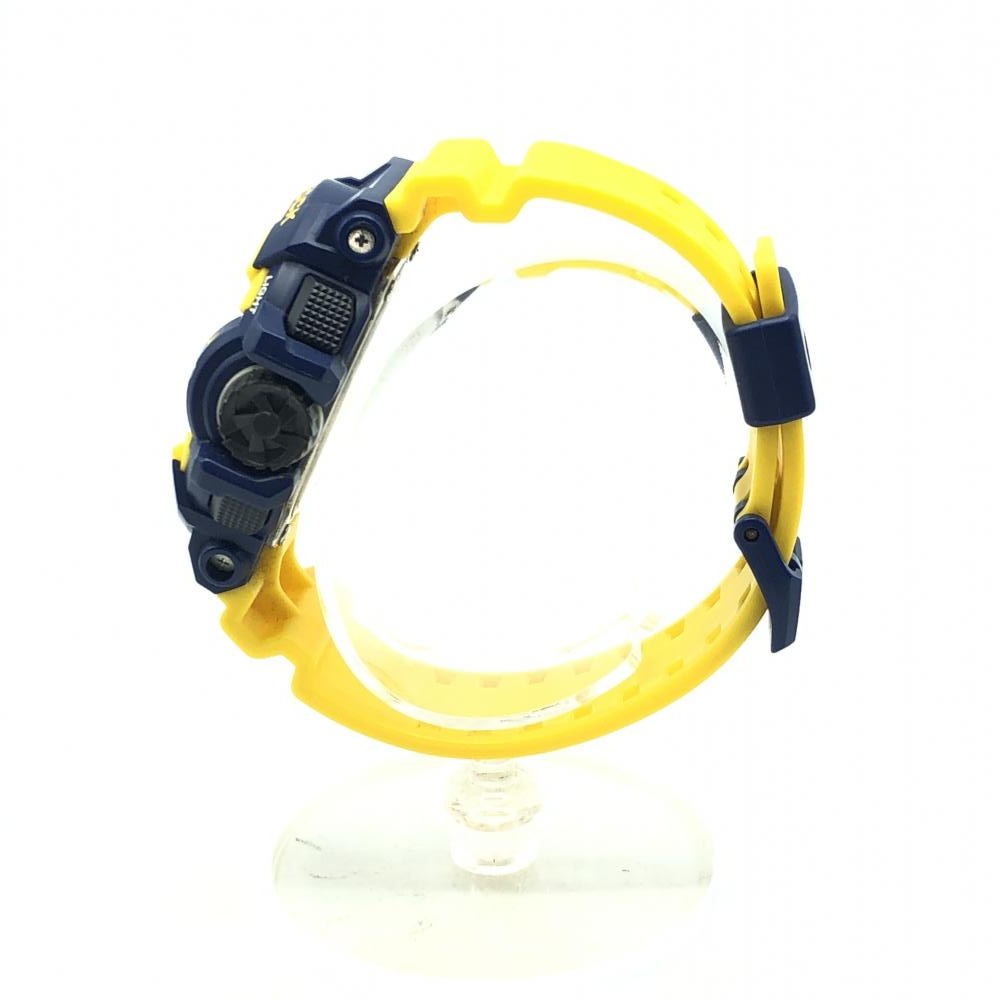 中古】G-SHOCK クォーツ腕時計 イエロー ブルー GA-400-9BJF 箱なし