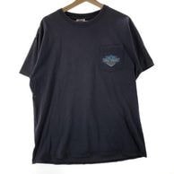 ����š�Harley Davidson �Хå��ץ��ȥݥ��å�Tee ������� L �ͥ��ӡ� �ϡ��졼���ӥåɥ����OȾ��Ź��