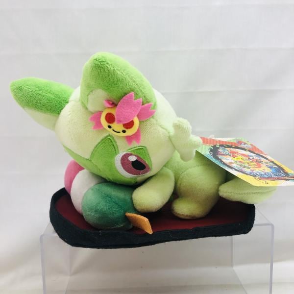 中古】タグあり)ニャオハ ぬいぐるみ ポケモンセンター WCS 横浜2023