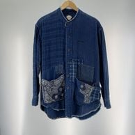 ����š�BRENDS CHAOS FABRIC GARMENT ������L BRD9215C �֥롼 �֥��ɥ������������ե��֥�å����������ȡ�O����Ź��