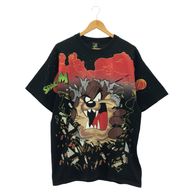 ����š�LOONEY TUNES 90s TASMANIAN DEVIL �ץ���T����� L �֥�å� �롼�ˡ����ƥ塼�󥺡�OȾ�ġ�