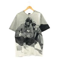 ����š�Stussy �� Gang Starr 23SS �ե��ȥץ���T����� L �ۥ磻�� ���ƥ塼���� ����󥰡���������OȾ�ġ�