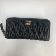 ����š�miumiu �ޥƥ�å� �饦��ɥե����ʡ� �֥�å� 5ML506��O��¼��