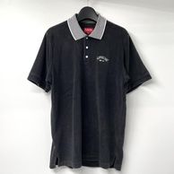 ����š�Supreme 17ss Striped Collar Terry polo ������S �֥�å� Ⱦµ �ݥ������ ����ץ꡼���O˭�ġ�