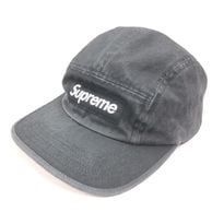 ����š�SUPREME Washed Chino Twill Camp Cap Black ����ץ꡼���O��Ω��