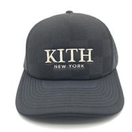 ����š�KITH 25aw Checkerboard Double Weave Nolan Trucker Hat �֥�å������� ��O˭�ġ�