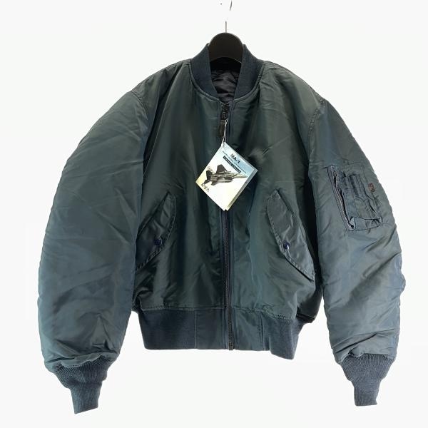 中古】90s CONCORD社製 MA-1 フライトジャケット サイズL ネイビー【O