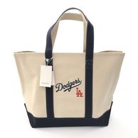 ����š�SPORTY��RICH DODGERS TWO TONE TOTE BAG �ȡ��ȥХå� �ۥ磻�� �ͥ��ӡ� ���ݡ��ƥ�����ɥ�å���OȾ�ġ�