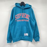 ����š�Supreme 17SS ��Champion Hoodie ������M �֥롼 ����ץ꡼�� �����ԥ����O˭�ġ�