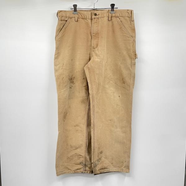 中古】00s Carhartt ダック地ペインターパンツ 36×30 ブラウン
