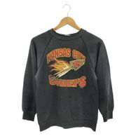 ����š�90s HANES NFL �������å� XL �֥�å� KANSAS CITY CHIEF��O���ܡ�