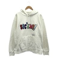 ����š�Supreme��WTAPS  21FW Sic'em Hooded Sweatshirt WHITE ������XL ����ץ꡼�� ���֥륿�åץ� �ѡ����� �ۥ磻�ȡ�O���ܡ�