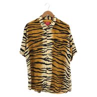 ����š�Supreme 18SS Tiger Stripe Rayon Shirt ������XL �ޥ�����顼 �ߥ��ߤ��� ����ץ꡼���O˭�ġ�