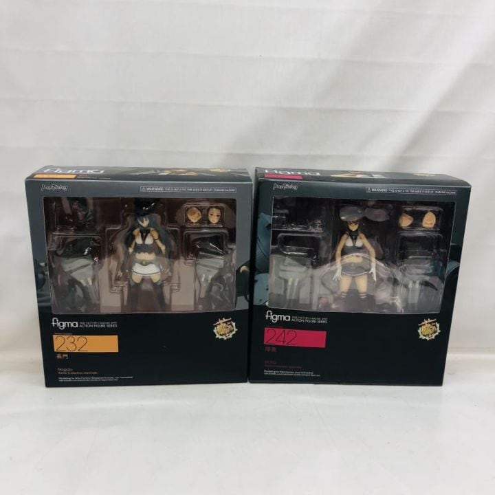 中古】開封・箱ｲﾀﾐ)figma 長門＆陸奥 長門特典攻撃エフェクトパーツ付