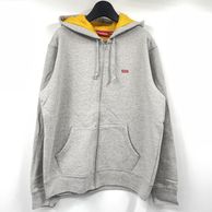 ����š�Supreme 18SS Contrast Zip Up Hooded Sweatshirt ������M ���졼 ����ץ꡼���O˭�ġ�