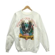 ����š�90s HANES SUPPORT OUR TROOPS ������XL �ۥ磻�ȡ�O���ġ�