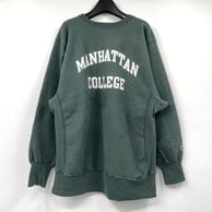 ����š�90s Champion �ɽ����� MANHATTAN COLLEGE REVERSE WEAVE ������XL ���꡼�� �������å� �ȥ졼�ʡ� �����ԥ����O˭�ġ�