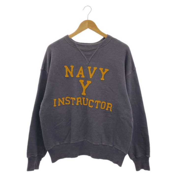 中古】WARE HOUSE 直営店限定 両V NAVY Y INSTRUCTOR スウェット 44 