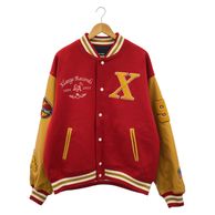 ����š�X-LARGE �����륹������� OG LOGO VARSITY JACKET RED ������XL 101224021007 �������ȥ�顼����O���ܡ�