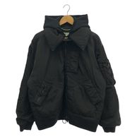 ����š�OFFWHITE��GARMENT DYED BOMBER��XS���֥�å� ���եۥ磻�ȡ�O��Ω��